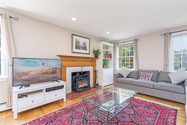 59 Intrepid Ln, Jamestown, RI 02835 - living area with wood finished floors and recessed lighting