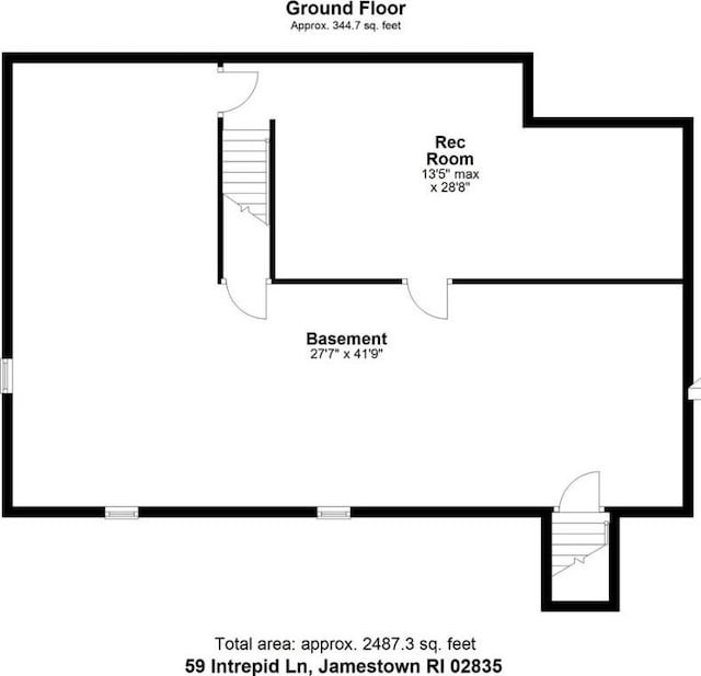 59 Intrepid Ln, Jamestown, RI 02835 - room layout