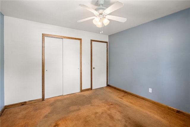 19 Cindy Ln, Coventry, RI 02816 - unfurnished bedroom with light colored carpet, baseboards, and a ceiling fan
