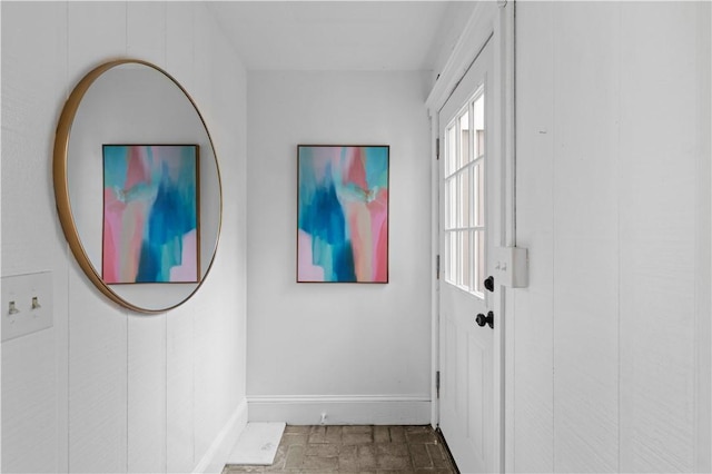 694 Windwood Dr Unit C, Tiverton, RI 02878 - doorway to outside with baseboards