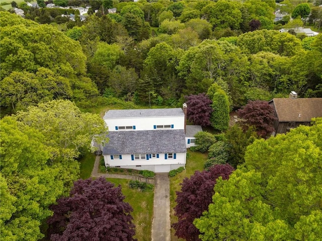 10 Joanth Ter, Westerly, RI 02891 - aerial view of property and surrounding area with a forest