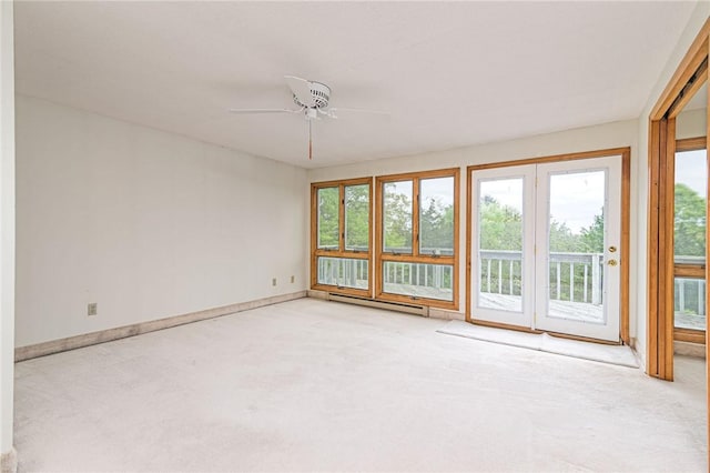 10 Joanth Ter, Westerly, RI 02891 - carpeted empty room featuring a baseboard radiator, ceiling fan, and baseboards