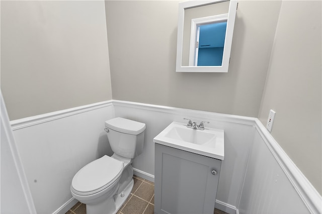 403 Pinewood Dr, Smithfield, RI 02917 - bathroom featuring vanity, toilet, and tile patterned floors