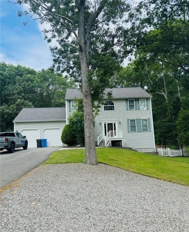 20 Canton Ct, Cranston, RI 02921 - colonial inspired home featuring a garage and driveway