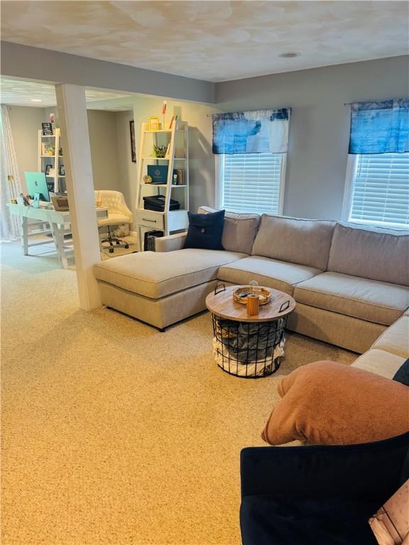 20 Canton Ct, Cranston, RI 02921 - living area with a desk and carpet floors