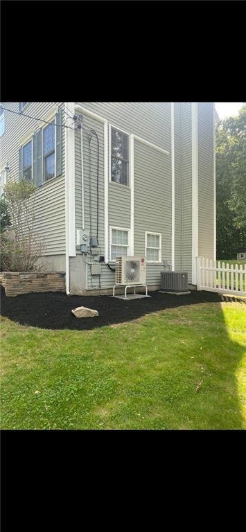 20 Canton Ct, Cranston, RI 02921 - rear view of house featuring cooling unit