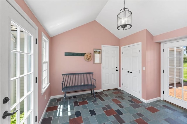 31 Peaceful Way, Tiverton, RI 02878 - foyer with vaulted ceiling and baseboards