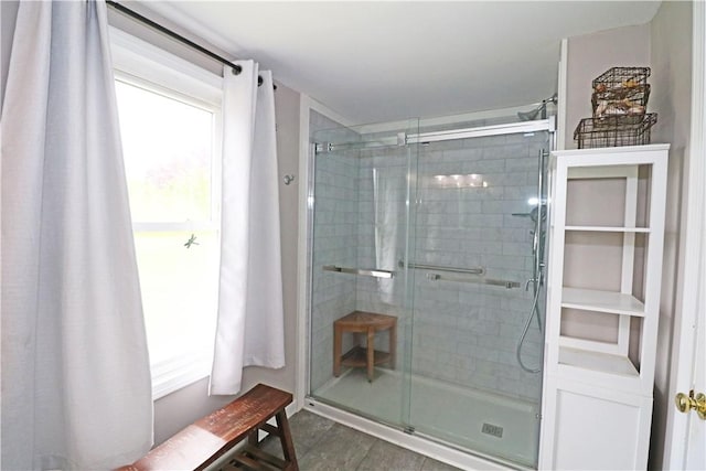 23 Sherman Ln, Middletown, RI 02842 - full bathroom featuring healthy amount of natural light and a stall shower