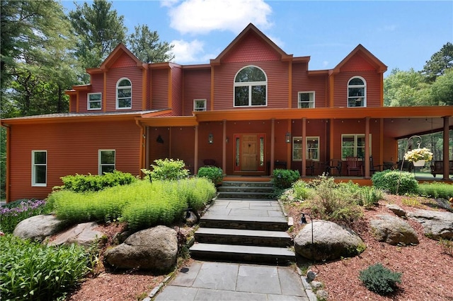 350 Austin Farm Rd, Exeter, RI 02822 - view of front of house featuring a porch
