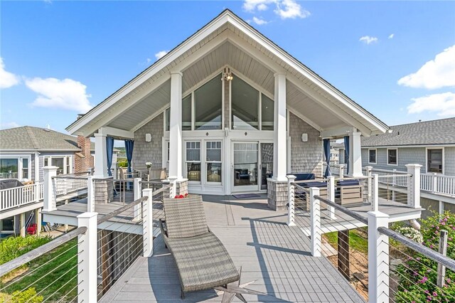 413 Atlantic Ave, Westerly, RI 02891 - view of wooden terrace
