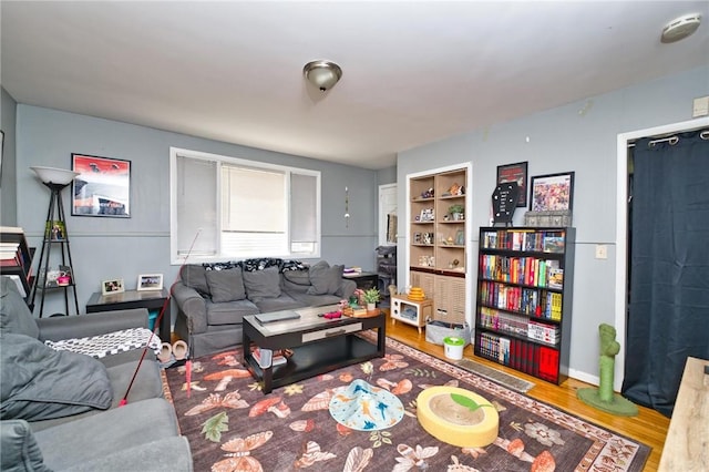 62 School St, Fall River, MA 02720 - living area with wood finished floors