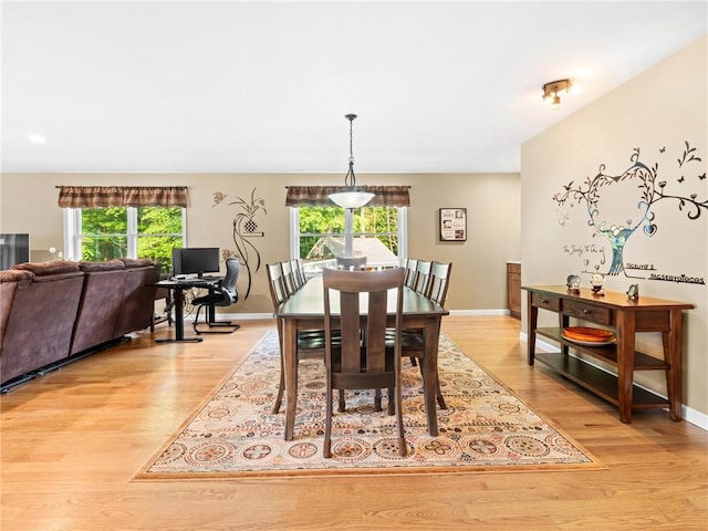 162 Pine Orchard Rd, Glocester, RI 02814 - dining area with healthy amount of natural light, light wood-style floors, and baseboards