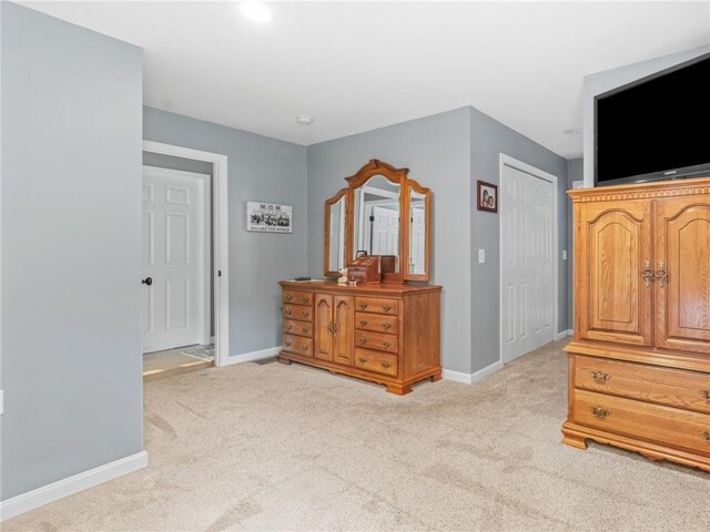 162 Pine Orchard Rd, Glocester, RI 02814 - bedroom with baseboards, light colored carpet, and a closet