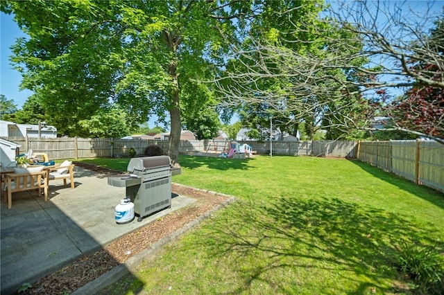 79 Pilgrim Dr, Warwick, RI 02888 - view of yard featuring a playground and a patio