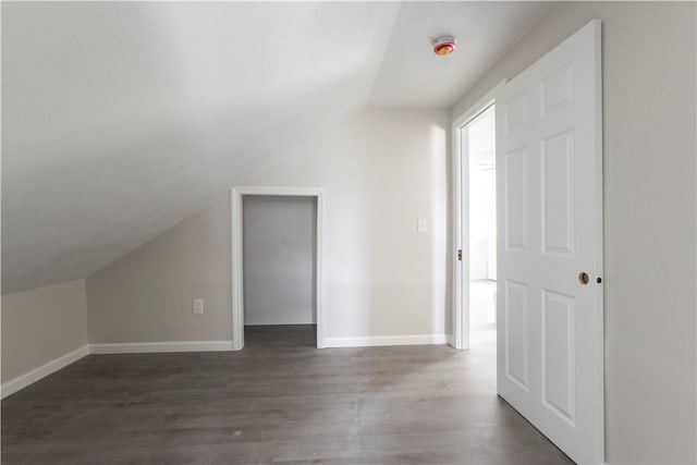 35 Laurel St, Pawtucket, RI 02860 - additional living space with vaulted ceiling, wood finished floors, and baseboards