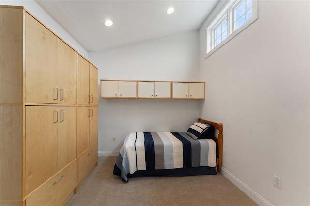 83 Waters Edge St Unit 24, Tiverton, RI 02878 - bedroom featuring baseboards, light colored carpet, and recessed lighting