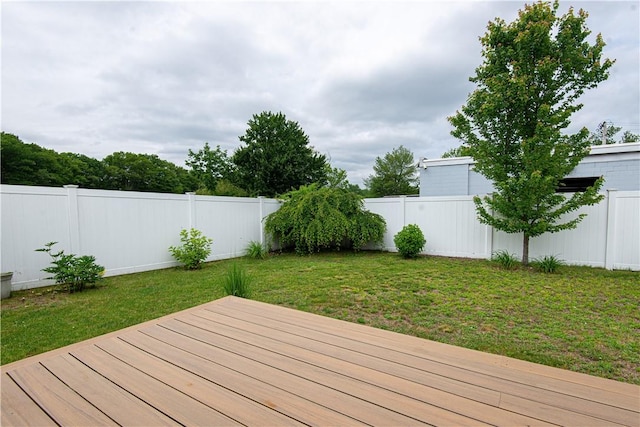 34 Zambarano Ave, North Providence, RI 02911 - wooden deck featuring a fenced backyard