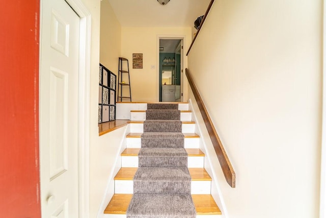 7 Tamarac Dr Unit F, Smithfield, RI 02828 - staircase featuring wood finished floors and baseboards