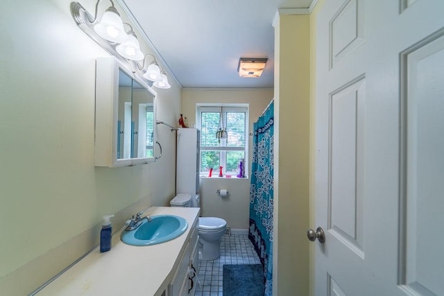 7 Tamarac Dr Unit F, Smithfield, RI 02828 - bathroom featuring vanity, tile patterned flooring, and a shower with curtain