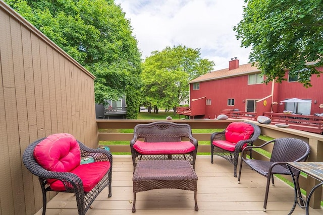 7 Tamarac Dr Unit F, Smithfield, RI 02828 - view of deck