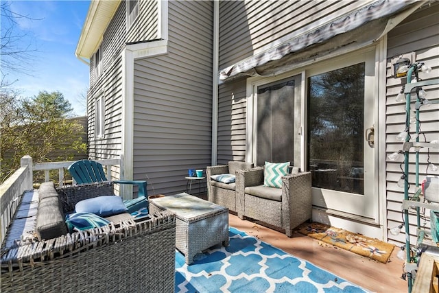447 Stafford Rd Unit C3, Tiverton, RI 02878 - view of patio with a deck