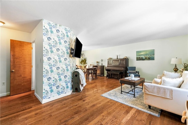 447 Stafford Rd Unit C3, Tiverton, RI 02878 - living area with wood finished floors