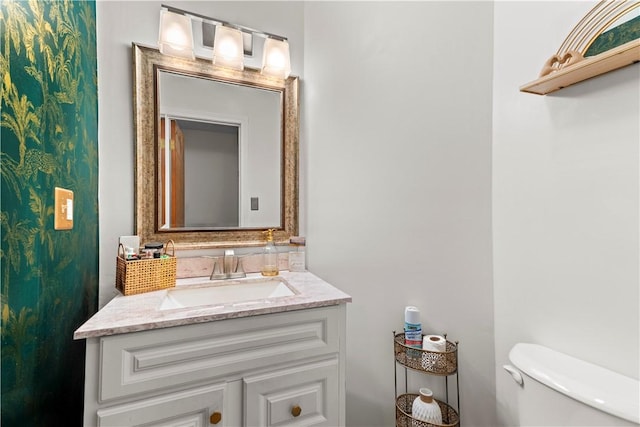 447 Stafford Rd Unit C3, Tiverton, RI 02878 - half bathroom with vanity and backsplash