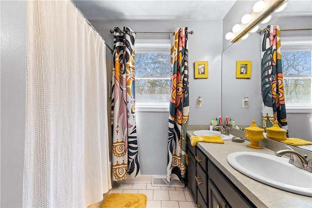 447 Stafford Rd Unit C3, Tiverton, RI 02878 - full bath with vanity, tile patterned floors, and plenty of natural light