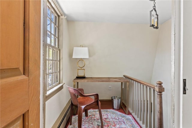 35 Second St, Newport, RI 02840 - sitting room with wood finished floors and an upstairs landing