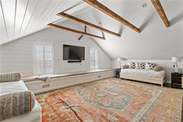 35 Second St, Newport, RI 02840 - living area featuring lofted ceiling and wood walls