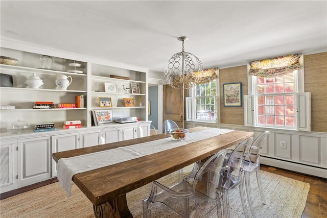 35 Second St, Newport, RI 02840 - dining area with a chandelier and light wood-type flooring