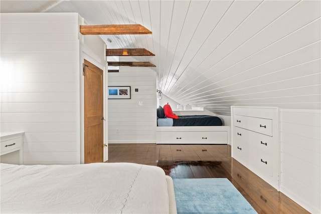 35 Second St, Newport, RI 02840 - bedroom featuring hardwood / wood-style flooring, wood ceiling, and wood walls