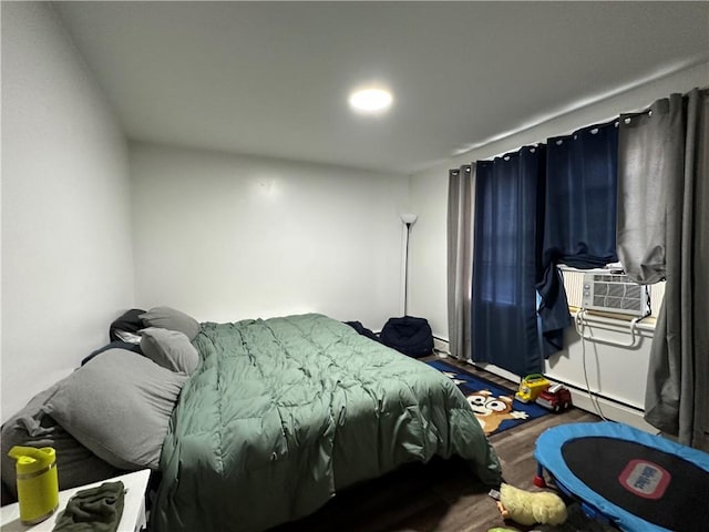 25 Eddy St, West Warwick, RI 02893 - bedroom with wood finished floors and cooling unit
