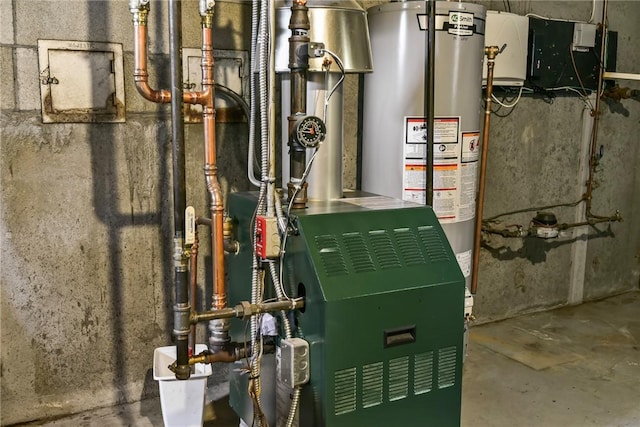 373 Fletcher Rd, North Kingstown, RI 02852 - utility room featuring water heater