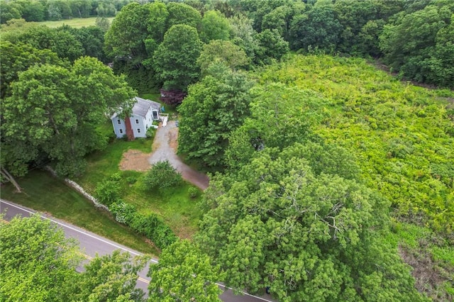 373 Fletcher Rd, North Kingstown, RI 02852 - view from above of property featuring a forest