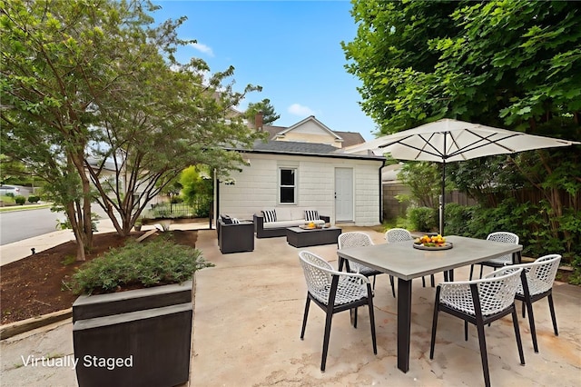 1314 Chalkstone Ave, Providence, RI 02908 - view of patio / terrace with outdoor dining area and an outdoor hangout area