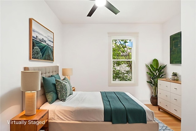 1314 Chalkstone Ave, Providence, RI 02908 - bedroom featuring light wood finished floors and a ceiling fan