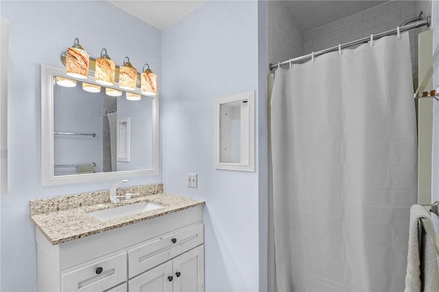 2 Birch St, Johnston, RI 02919 - full bath with vanity and a shower with shower curtain