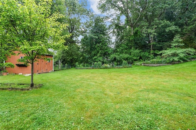 2 Birch St, Johnston, RI 02919 - view of green lawn with an outbuilding