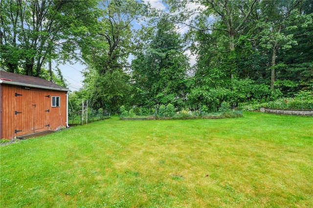 2 Birch St, Johnston, RI 02919 - view of grassy yard featuring an outbuilding