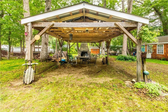 163 Mishnock Rd, West Greenwich, RI 02817 - view of yard with a detached carport