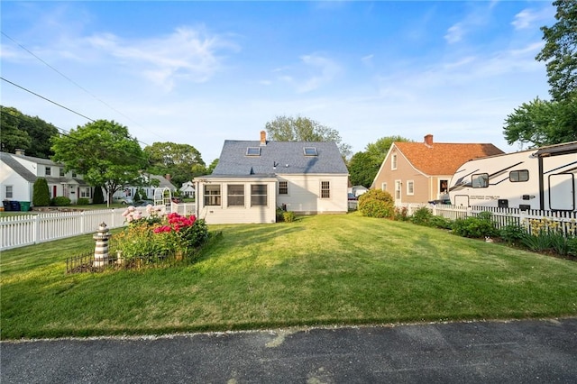 3 Arrow Ave, Warwick, RI 02886 - rear view of house featuring a residential view and a chimney