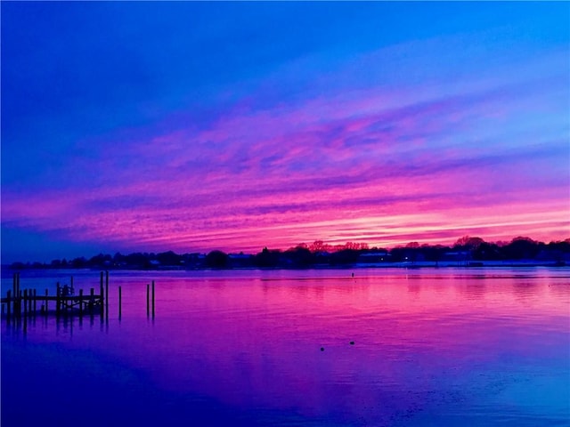 66 Beach St, Warren, RI 02885 - water view with a dock