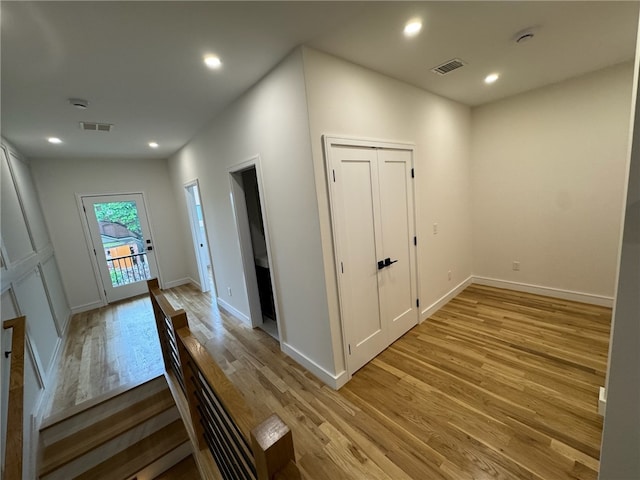 12 Daggett Ct Unit 2, Providence, RI 02906 - entrance foyer with light wood-style flooring and recessed lighting