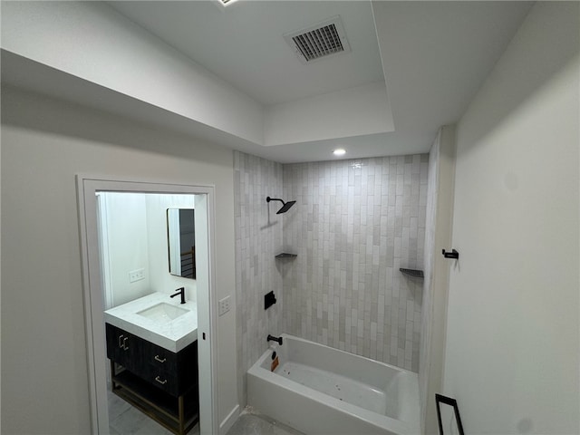 12 Daggett Ct Unit 2, Providence, RI 02906 - full bath featuring vanity, bathing tub / shower combination, and recessed lighting