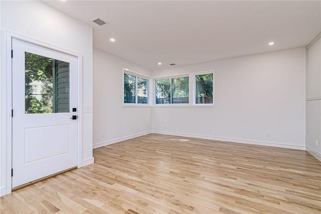 12 Daggett Ct Unit 2, Providence, RI 02906 - unfurnished room with light wood-type flooring and recessed lighting