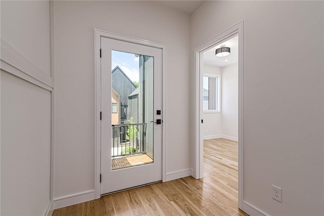 12 Daggett Ct Unit 2, Providence, RI 02906 - entryway with light wood-style flooring and baseboards