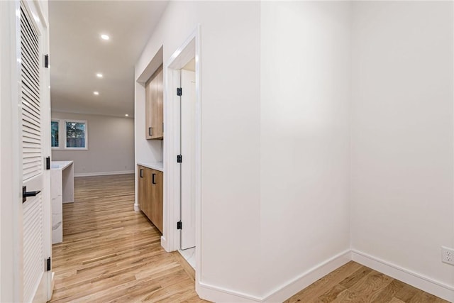 12 Daggett Ct Unit 2, Providence, RI 02906 - corridor featuring light wood-style floors and recessed lighting