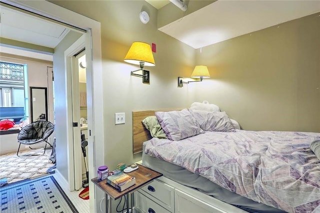 65 Weybosset St Unit 202, Providence, RI 02903 - bedroom with light tile patterned flooring