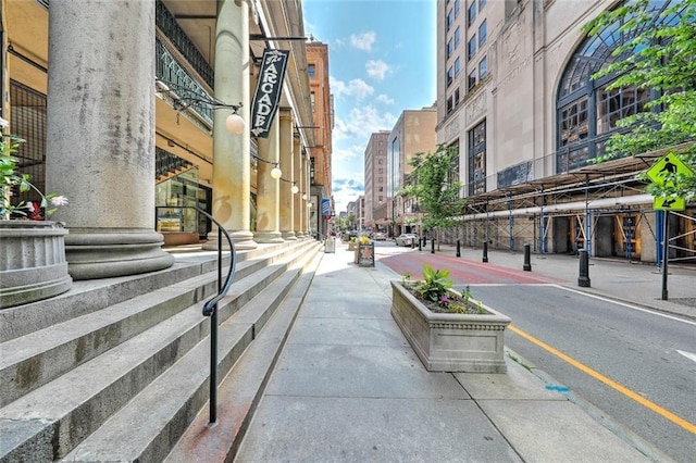 65 Weybosset St Unit 202, Providence, RI 02903 - view of road with sidewalks, street lights, and curbs